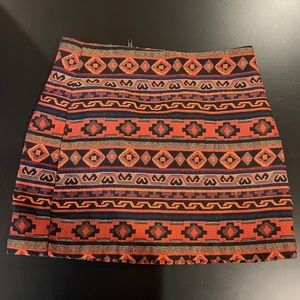 Alythea Printed Crop Mini Skirt